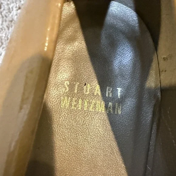 Stuart Weitzman Shoes Womens Size 10 Yellow Studded Bow Wedge Pumps JW73513 - Picture 6 of 9